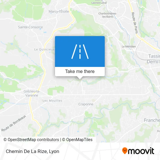 Chemin De La Rize map