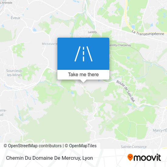 Chemin Du Domaine De Mercruy map