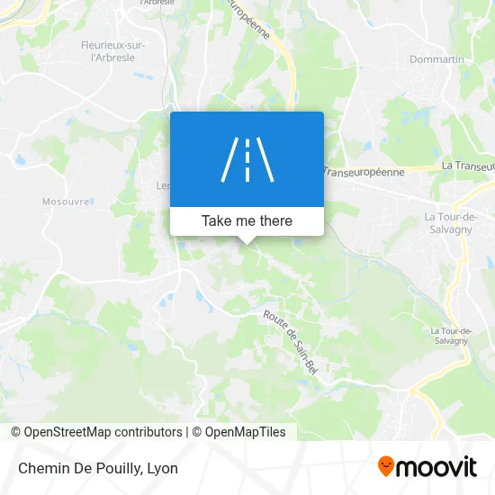 Chemin De Pouilly map