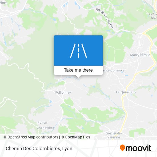 Chemin Des Colombières map