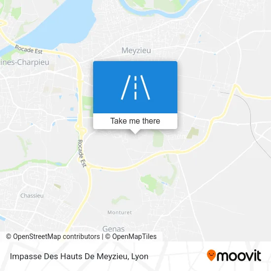Impasse Des Hauts De Meyzieu map