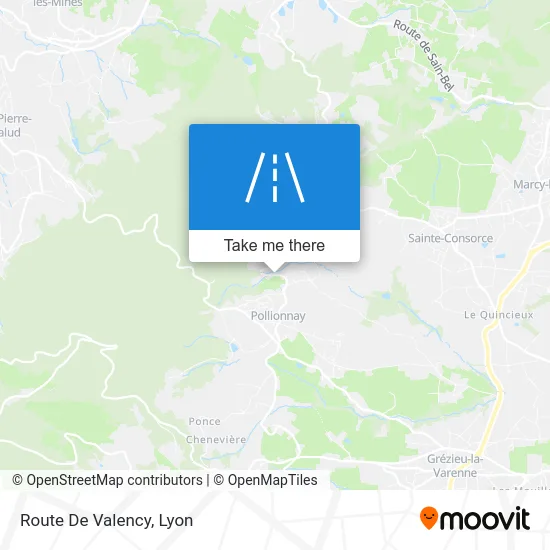 Route De Valency map