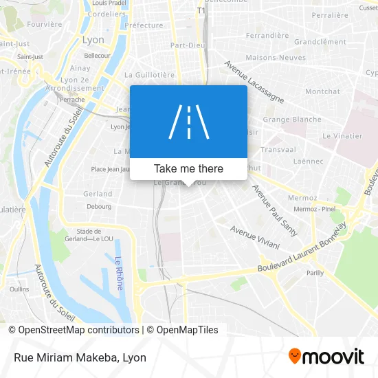 Rue Miriam Makeba map