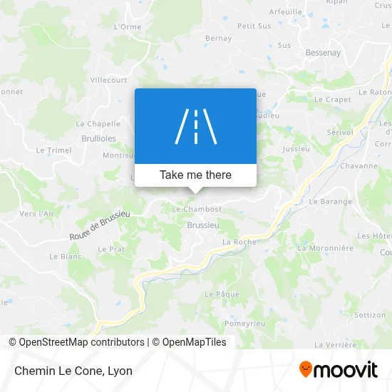 Chemin Le Cone map