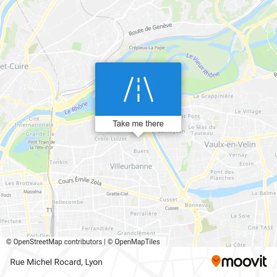 Rue Michel Rocard map