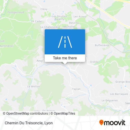 Chemin Du Trésoncle map