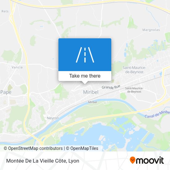 Montée De La Vieille Côte map