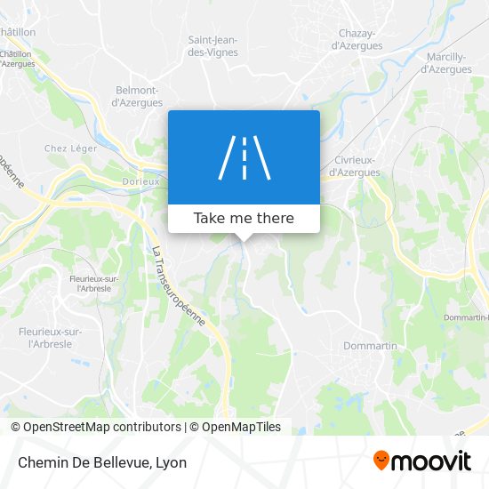 Chemin De Bellevue map