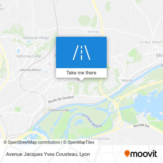 Avenue Jacques Yves Cousteau map
