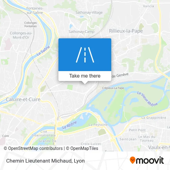 Chemin Lieutenant Michaud map