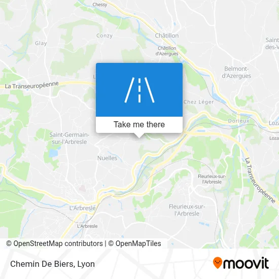 Chemin De Biers map