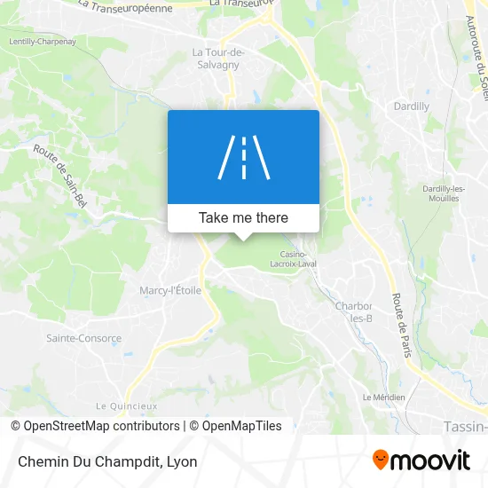 Chemin Du Champdit map