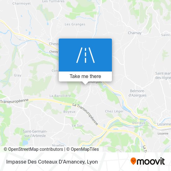 Impasse Des Coteaux D’Amancey map