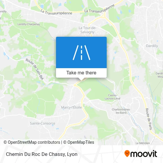 Chemin Du Roc De Chassy map