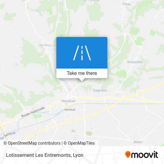 Lotissement Les Entremonts map