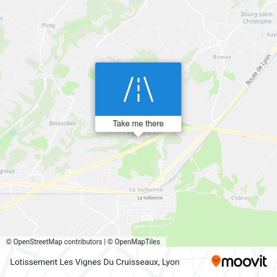 Lotissement Les Vignes Du Cruisseaux map