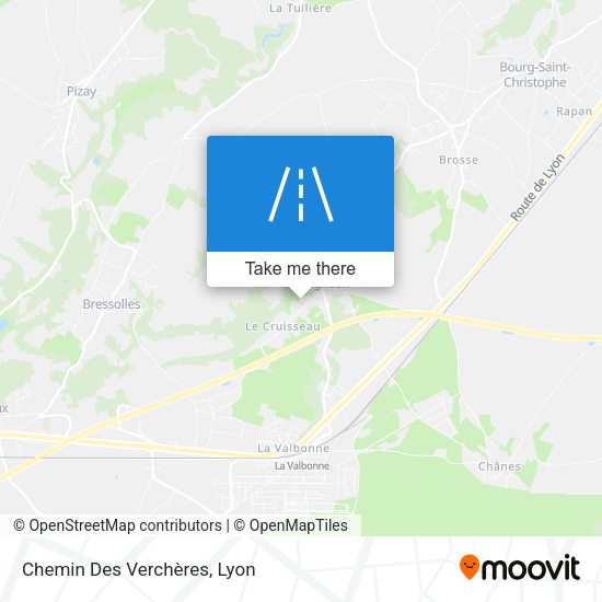 Chemin Des Verchères map