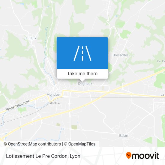 Lotissement Le Pre Cordon map