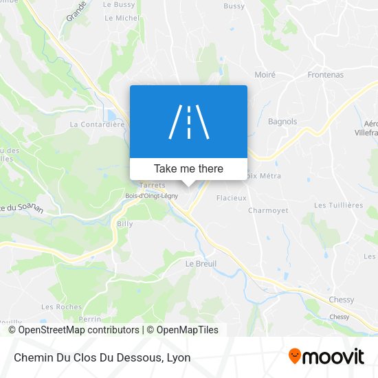Chemin Du Clos Du Dessous map
