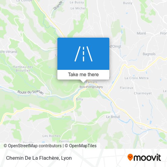 Chemin De La Flachère map