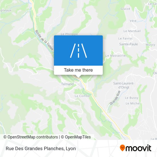 Rue Des Grandes Planches map