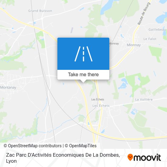 Zac Parc D'Activités Economiques De La Dombes map
