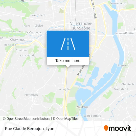 Rue Claude Béroujon map