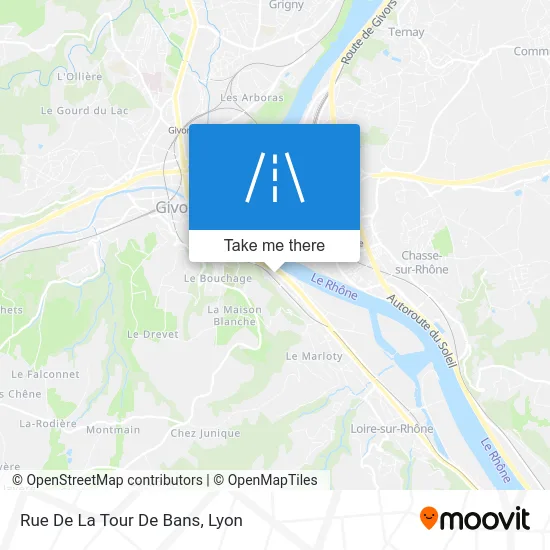 Rue De La Tour De Bans map