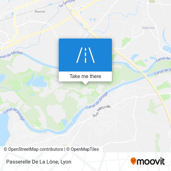 Passerelle De La Lône map