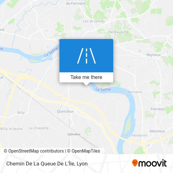 Chemin De La Queue De L'Île map