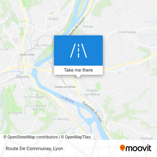 Route De Communay map