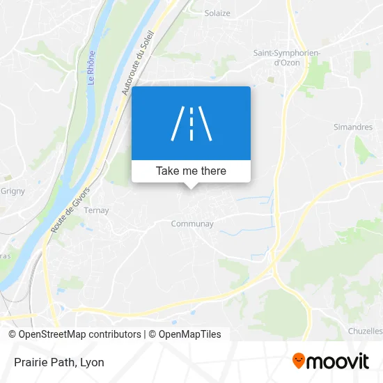 Chemin De La Prairie map