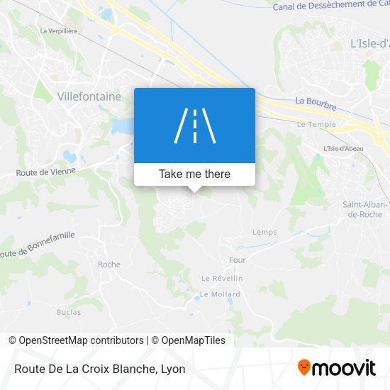 Route De La Croix Blanche map