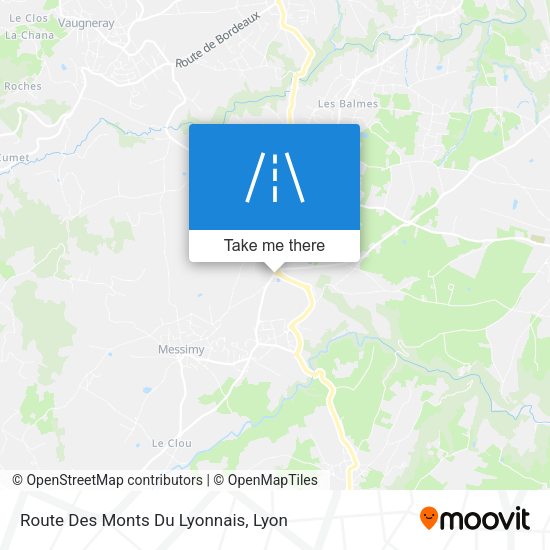 Route Des Monts Du Lyonnais map