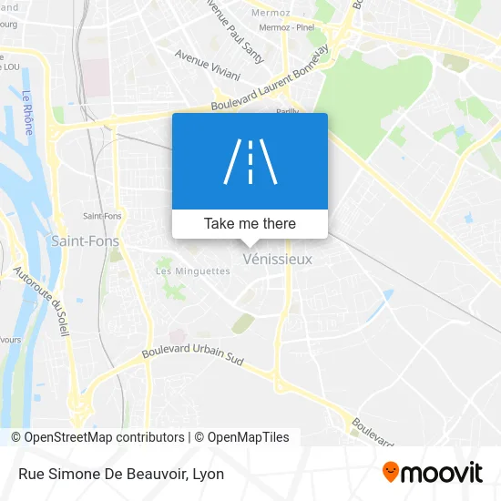 Rue Simone De Beauvoir map
