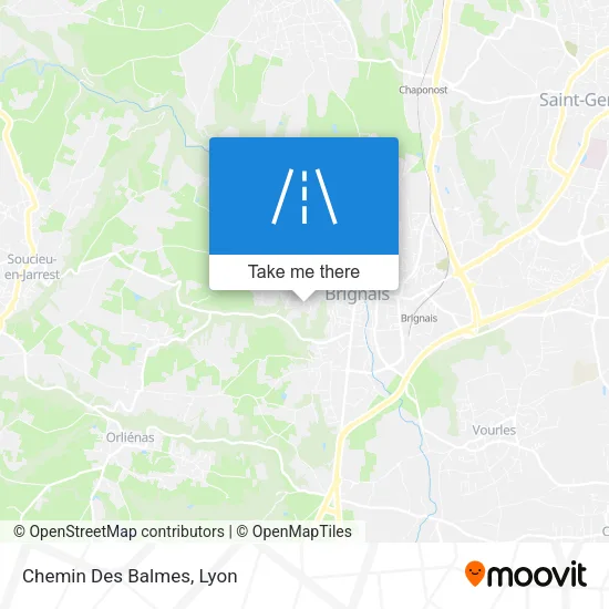 Chemin Des Balmes map