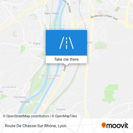 Route De Chasse-Sur-Rhône map