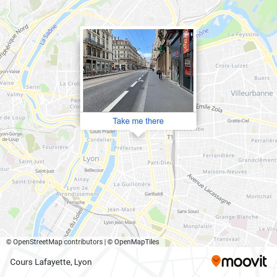 Cours Lafayette map