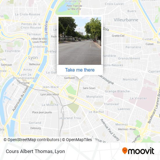 Cours Albert Thomas map