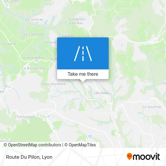 Route Du Pilon map