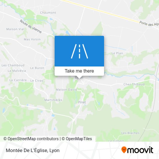 Montée De L'Église map