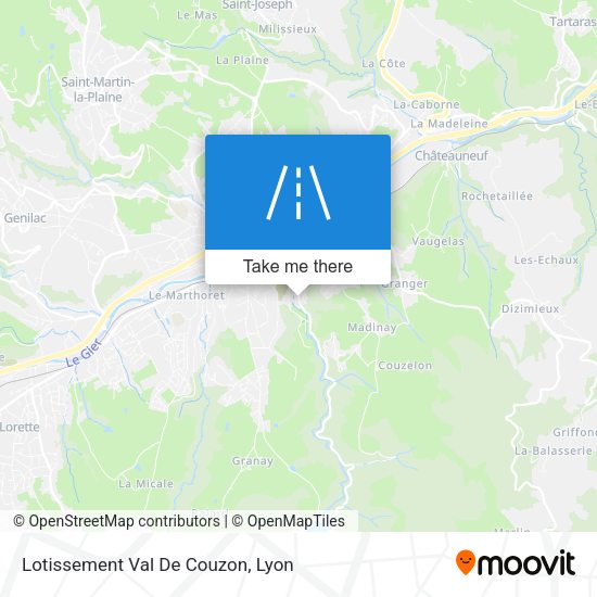 Lotissement Val De Couzon map
