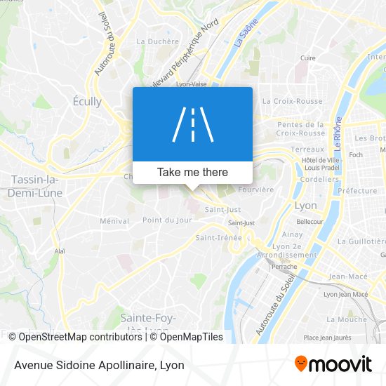Avenue Sidoine Apollinaire map