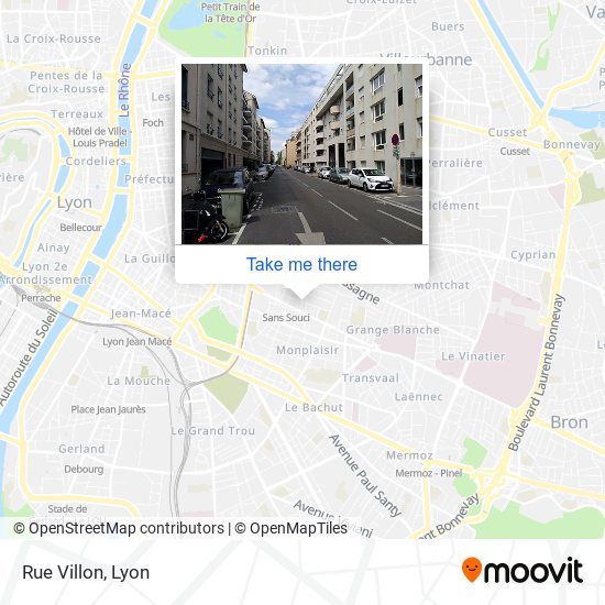 Rue Villon map