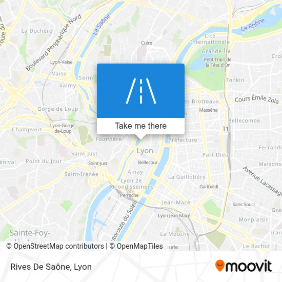 Rives De Saône map