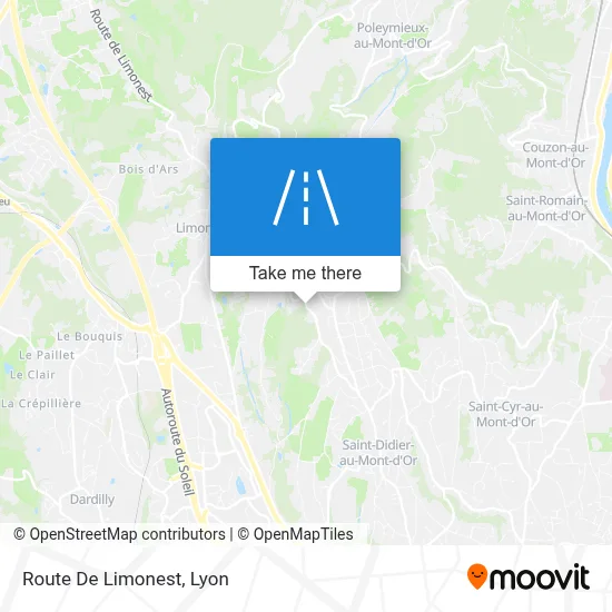 Route De Limonest map