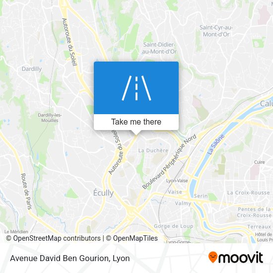 Avenue David Ben Gourion map