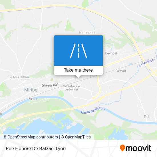 Rue Honoré De Balzac map