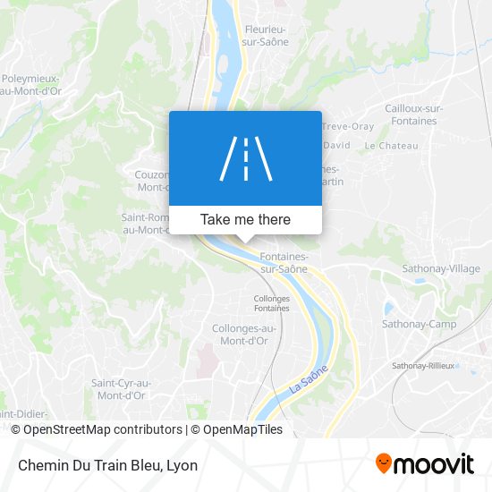 Mapa Chemin Du Train Bleu