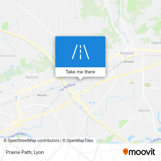 Chemin De La Prairie map